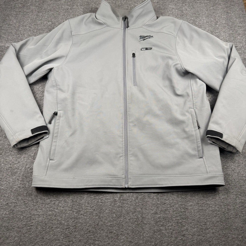 Milwaukee M12 Heated Jacket Mens 2XL Toughshell‎ Gray No Battery No Charger